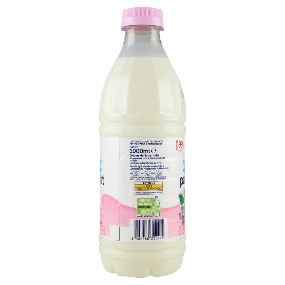 parmalat Bontà e Linea Latte Parzialmente Scremato 100% Latte d'Italia 1000 ml